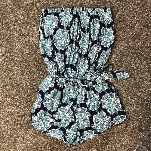 Lilly Pulitzer Other - Lilly Pulitzer Hey Sailor strapless romper size M